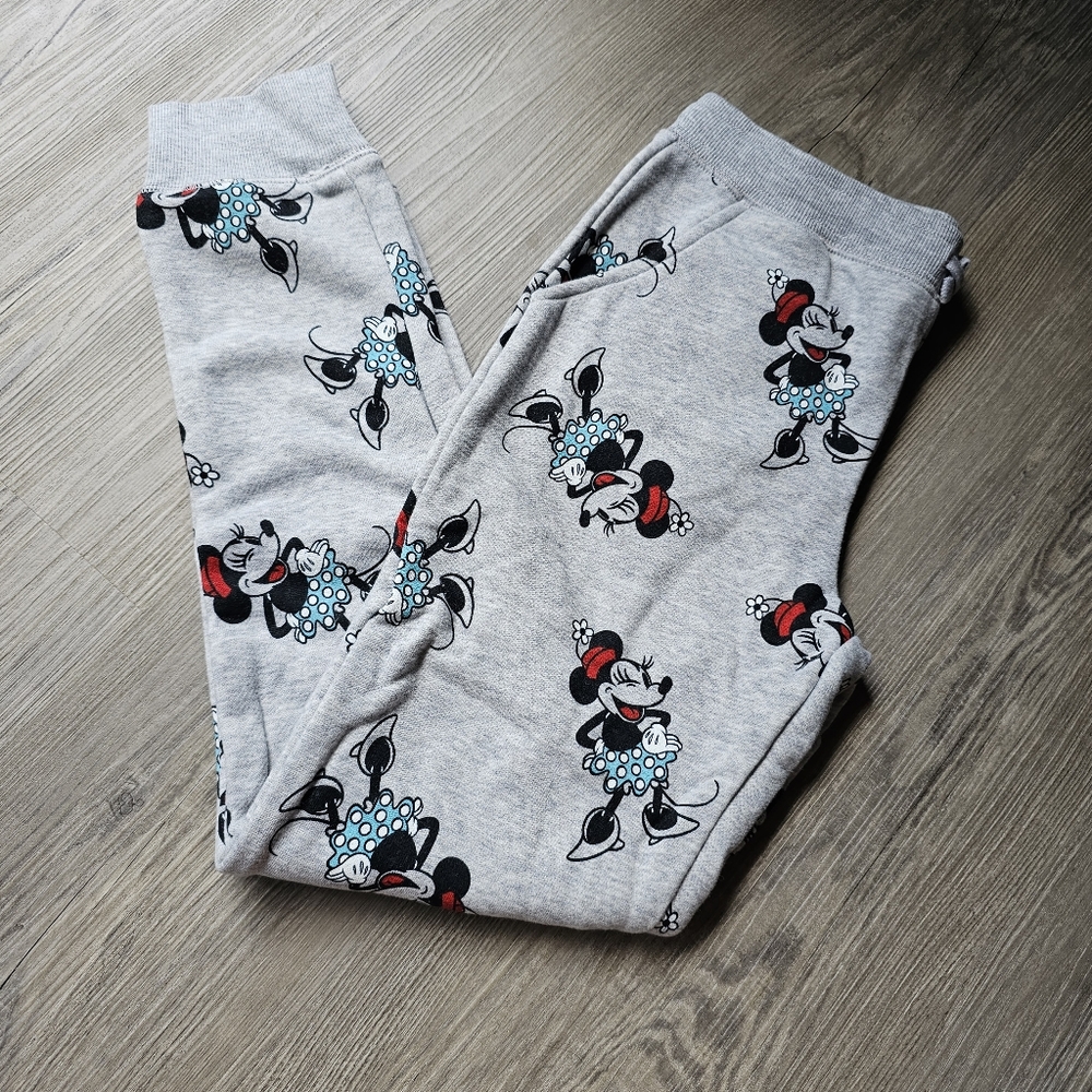 Disney Minnie Mouse XL Girls Gray Pocketed Joggers by Amazon Essentials